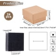 thumbnail image 4 of 24Pcs Tan Square Cardboard Jewelry Set Boxes with Sponge Inside, 4 of 9