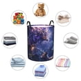 thumbnail image 4 of Fotbe Enchanted Forest Stag Gathering Pattern Laundry Basket with Handles, Waterproof Large Laundry Hamper, Wash Bag for Corner Dorm, Rolling Laundry Basket with Handles-Small, 4 of 6