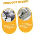 thumbnail image 3 of LoonWear 2pcs Angle Adjustment Hinge Foldable Steel Folding Chairs, 3 of 5