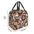 thumbnail image 3 of Salouo rock Skull record artist for Unisex Lunch Bag Leakproof Lunch Tote Large Capacity Reusable Insulated Lunch Box Cooler Lunch Container for Work/Office/Picnic/Travel-Black, 3 of 8