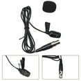 thumbnail image 4 of 4Pin Xlr 3.5mm Lavalier Lapel Microphone for Shure Wireless Black C, 4 of 9