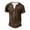 299#Coffee, variant on Clothing Henley T Shirts for Men Short Sleeve Button Henley T-Shirts Fashionable And Casual Solid Color 7 Buttond T Shirt Suit Casual Basic Tops