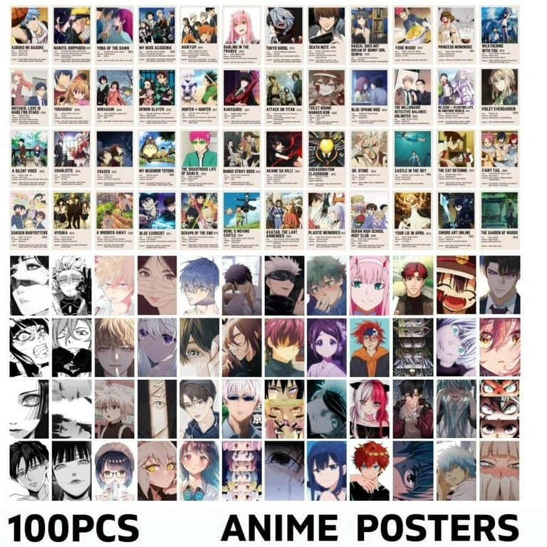 Anime Posters Attack on Titan/Death Note/Demon Slayer/Jujutsu Kaisen Manga  Aesthetic Poster Home Room Painting Wall Posters