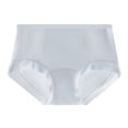 thumbnail image 2 of HVOBTTY Women's Cotton High Waist Briefs Solid Color Underwear Wrinkle Breathable Snug Basic Panties, 2 of 4