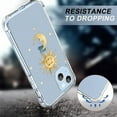thumbnail image 3 of Sun MoonClear Case for iPhone 13,Aesthetic Art Design Case for Men Women,Unique Soft Transparent TPU Bumper Case Cover, 3 of 5