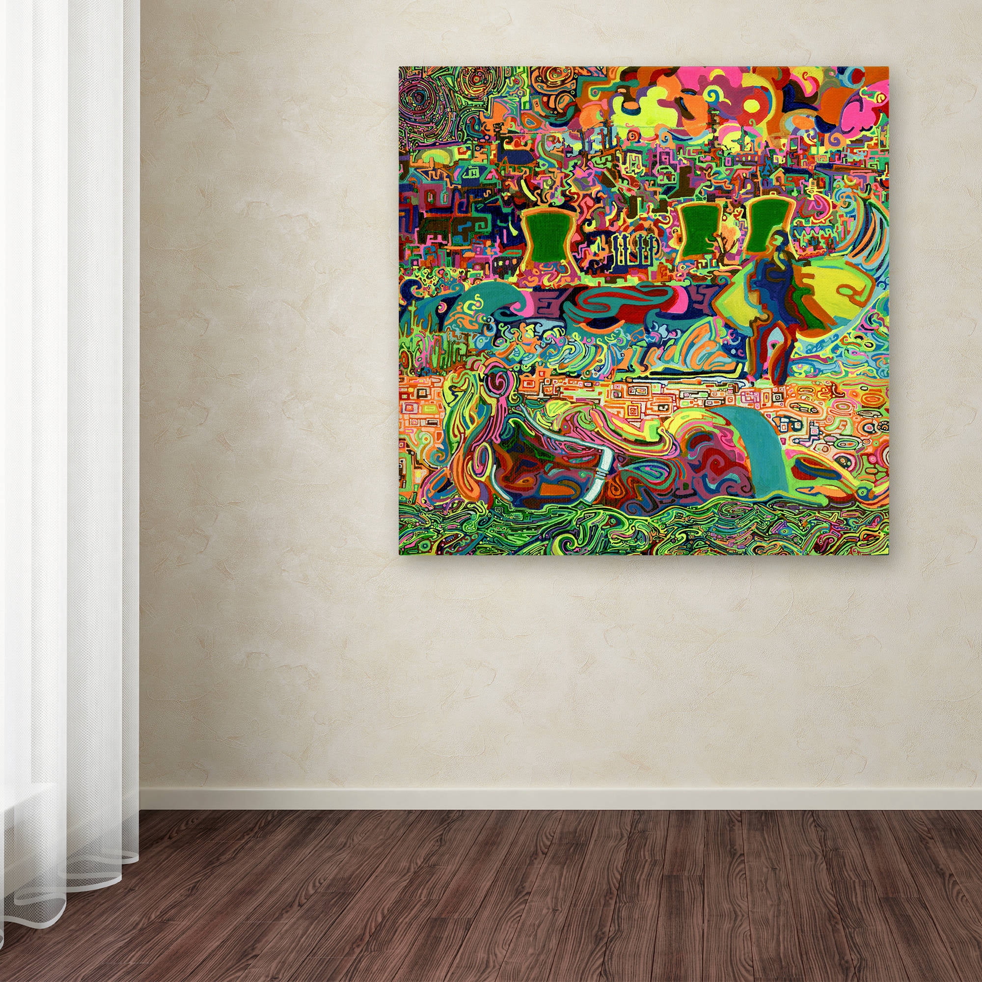 Trademark Fine Art "Fukushima Beach Party" Canvas Art by Josh Byer
