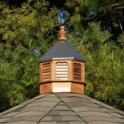 YardCraft Octagon Cedar Cupola with Bronze Metal Roof