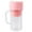 Pink, variant on Washranp 14.2oz Portable Stainless Steel Blender,6 Blades Juicer Fruit Juice Extraction with Straw USB Cable Easy-to-Clean