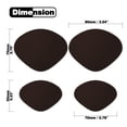 thumbnail image 2 of Sneaker Hole Repair Up Patches, Shoe Toe/Heel Hole Wear Prevention Insert Quick Patch Kit, One Big and one Small 2 Pairs Brown, 2 of 6