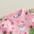 thumbnail image 6 of Cjfdfy Toddler Baby Girl Christmas Outfits Santa Christmas Tree Print Long Sleeve Ruffle Sweatshirt And Pants Infant Cute My Christmas Fall Winter Outfit 0-3Y, 6 of 9