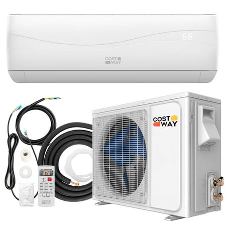 Costway 12000 BTU Mini Split Air Conditioner &Heater 20 SEER2 115 V Wall-Mounted AC Unit