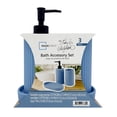 thumbnail image 3 of Mainstays By Becky G. & Alejandra 3-Piece Bath Accessory Set, Blue, 3 of 13