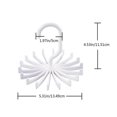 thumbnail image 3 of 360 Degree Rotatable Ties Clothing Hanger Rack 18 Claw Scarf Hangers Organizer Twirling Scarf Belt Tie Hook Holder, 3 of 4