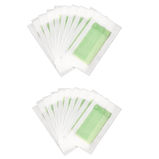 Remoción de pelo tiras de encerado cuerpo y pelos faciales removedor de pelos verdes que depilan el papel aplicable al kit de operación fácil de la axila 20 PCS 20 PCS seitruly CE001667-00