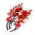 thumbnail image 4 of Diademas de reno Diadema navideña novedosa con orejas de reno Diadema con orejas de reno para accesorios de disfraces de fiesta navideña, 4 of 6