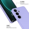 thumbnail image 3 of Samsung Galaxy S24 Case, Slim Liquid Silicone Shockproof Case Soft Scratch Resistant Microfiber Lined Case (Light Purple), 3 of 6