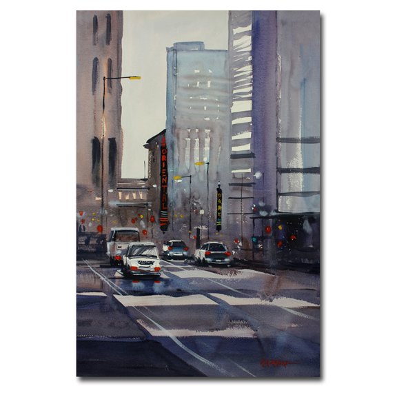 Trademark Art "Oriental Theater - Chicago" Canvas Art by Ryan Radke