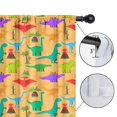 thumbnail image 4 of Blackout Kids Curtains,Colorful Cartoon Dinosaurs Volcanoes Pattern Childrens Insulated Curtains Set Of 2,Bedroom Essentials,Toddler Room Decor 42"x54", 4 of 5