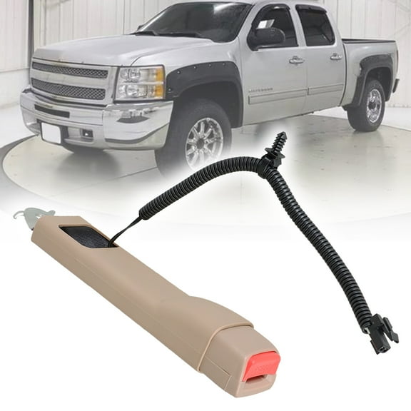 LABLT Driver Seat Belt Buckle Tan 19121538 for 07-2013 Silverado Sierra Tahoe Yukon