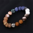 thumbnail image 3 of SIfdSeng Young Girls Jewelry Set 1 Pack Solar System Bracelet 7 Chakras Healing Natural Stone Bracelets for Women Men Stress Relief Yoga Beads Elastic Bracelet Bangle, 3 of 8