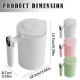 thumbnail image 3 of 1 Pc Self Stirring Coffee Mug with Temperature Display, Rechargeable Stirring Mug, Automatic Self Stirring Cup with Lid, for Coffee, Milk and Other Beverages, 4.84x3.43x5.79 Inch, White, 3 of 4