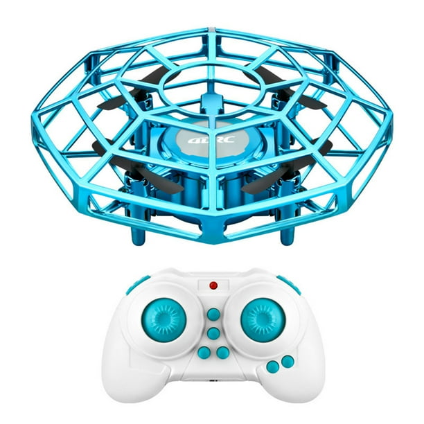 Kids Flying Toy Hand Control Quadcopter Mini Flying Drone, Blue, with