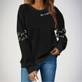 thumbnail image 2 of Ruimatai Women's Christmas Print Long Sleeve T-Shirt Casual Loose Fit Soft Polyester Top, 2 of 4