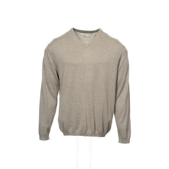 Weatherproof Beige Heather V-Neck Sweater , Size XLarge
