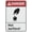 Warning Sign 1, variant on Danger Hot Surface Rust Free Aluminum Sign 8"x12" - Professional Graphics Easy To Mount, Indoor & Outdoor Use, Hot Surface Danger Sign