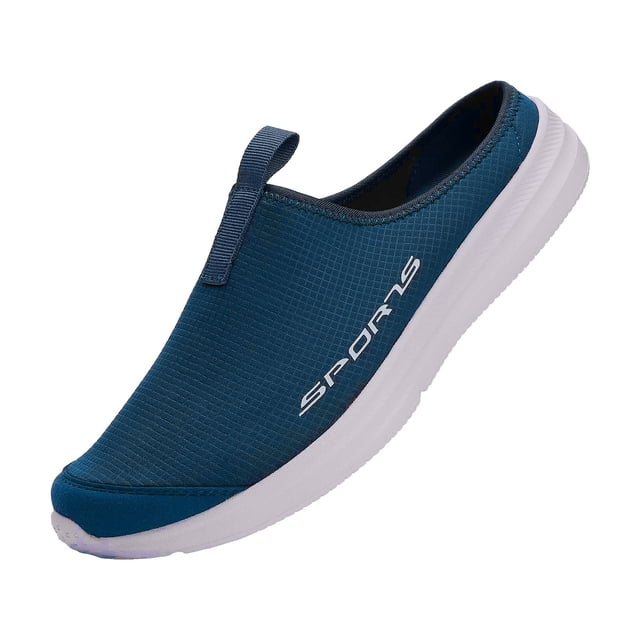 DXOUPM Mens Slip on Shoes Closed Toe Lightweight Walking Shoes Breathable Slippers Going Out
