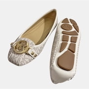 Michael Kors Women''''s Fulton Moccasin (Vanilla PVC,49T8FUFR1B-149-5