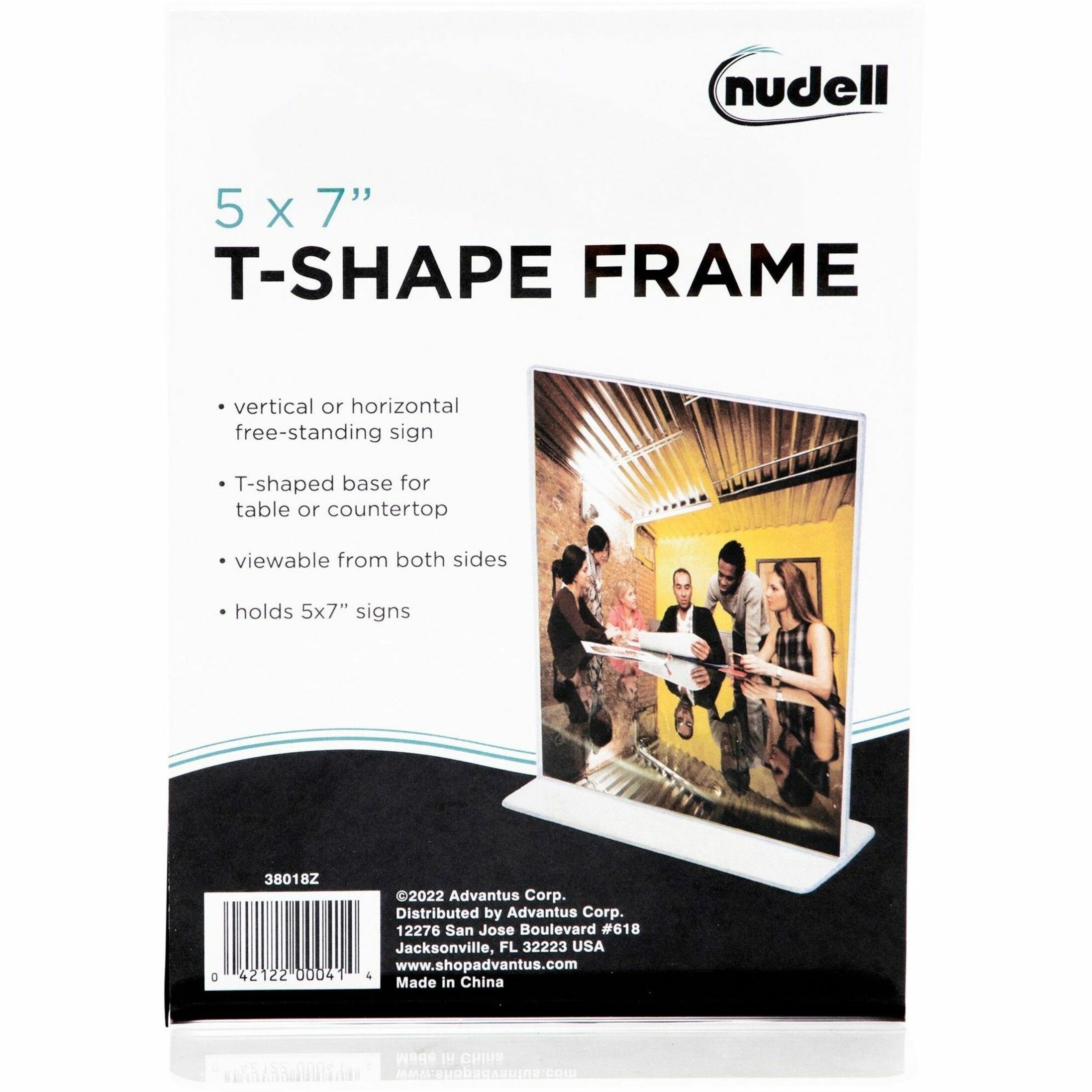 Golite nu-dell, NUD38018Z, Double-sided Sign Holder, 1 Each, Clear