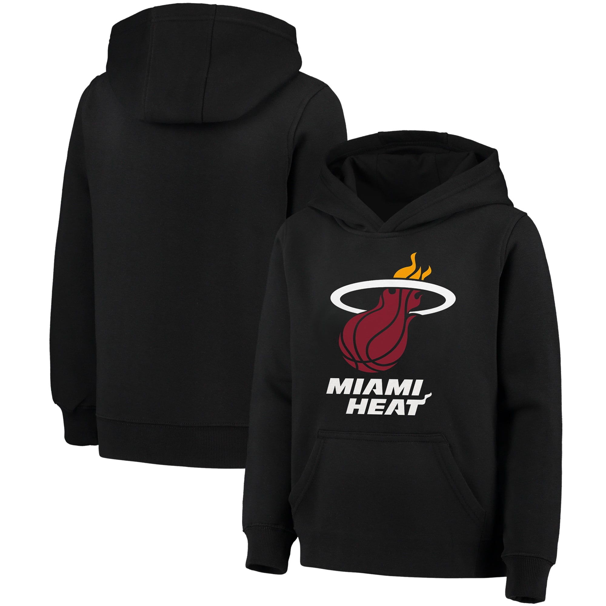 Outerstuff - Miami Heat Youth Primary Logo Fleece Pullover Hoodie