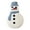 Snowman, variant on Luoshdecor Star Shape Pillow,17.7in Pink Plush Xmas Decorative Pillow Cushion for Home Bed Sofa Party Decoration
