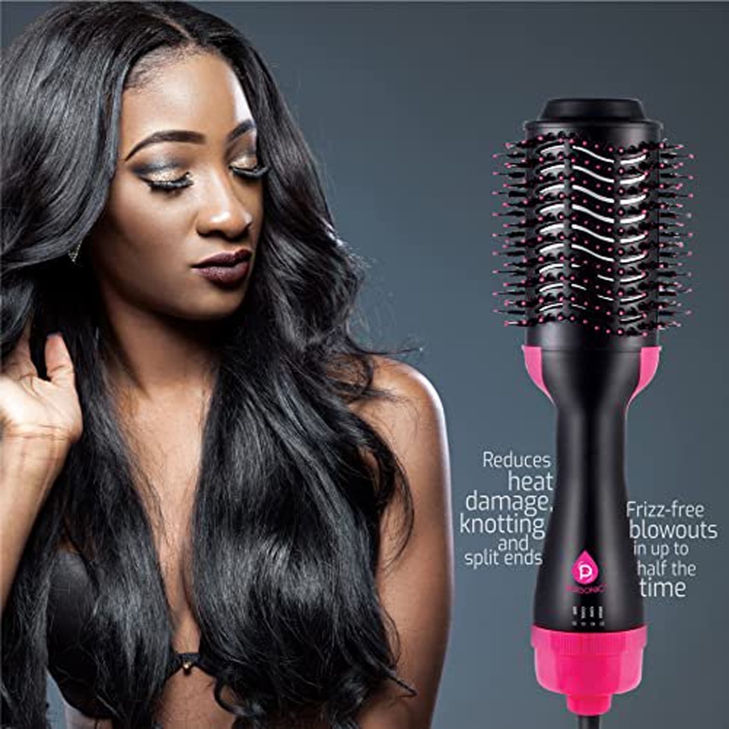 Pursonic One Step Hair Dryer & Volumizer Brush - Walmart.com