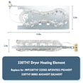 thumbnail image 3 of Elemento calefactor de secadora AMI PARTS 3387747 W11344457 para Whirlpool, 3 of 5