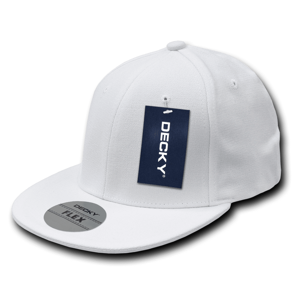 Decky Retro Fit All Flat Bill 6 Panel Flex Baseball Hats Hat Cap Caps