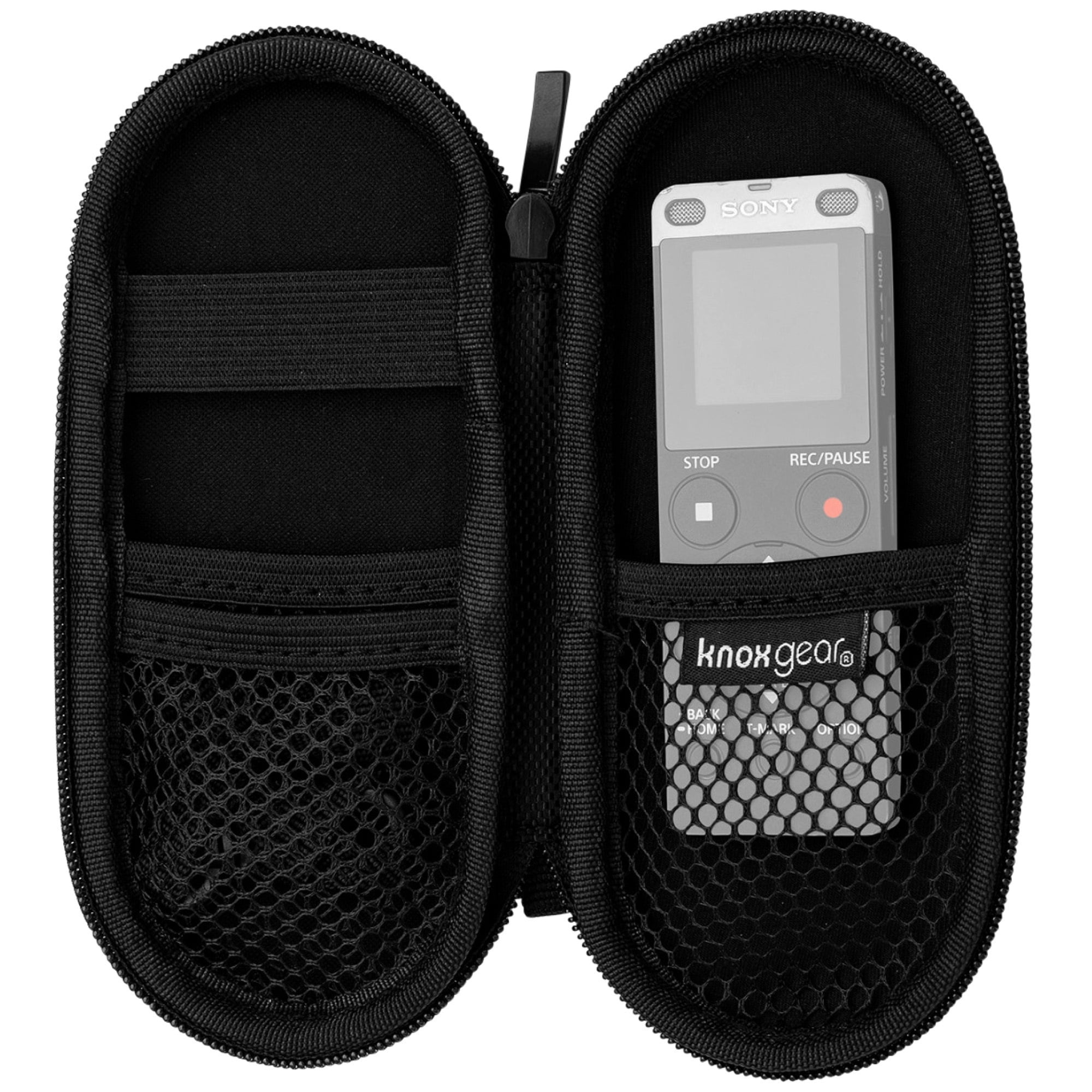 Olympus WS-882 Digital Voice Recorder (Silver and Black) Bundle with Batteries and Hardshell Case (3 Items)