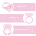 thumbnail image 5 of Coupes de Colle Intelligente pour l'Extension de Cils, Porte-Colle à Cils Anneau de Colle à Fleurs Extensions de Cils Porte-Colle, 100pcs (Rose), 5 of 5