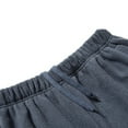 thumbnail image 4 of Sweatpants for Men Casual Fuzzy Fleece Thermal Trousers Fashion Pants Drawstring Elastic Waist Long Johns, Gray, XL, 4 of 8