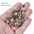 thumbnail image 5 of U8MO 20pcs Alphabet Letters Antique Bronze Charm Big Hold Beads Fit European Bracelet-L, 5 of 6