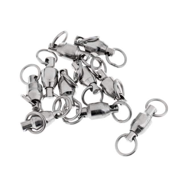 10 Uds Conector Giratorio De Rodamiento DYNWAVEMX Anillos Sólidos de acero Inoxidable
