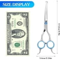 thumbnail image 2 of XD4-Dog Grooming Scissors Curved Scissors for Dog Grooming Round Tips Pet Grooming Shears for Dog Cat on Face Paw Hair Trimming with Leather Cases 5 Inch*04, 2 of 7