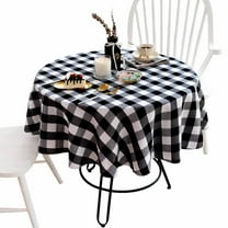 AUQ Diameter 39" Round Wipeable Tablecloths, Party Tablecloth,Non-Slip Table Cover