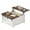 White, variant on Flycity Square Lift Top Coffee Table with 2 Drawers, 31.5" Farmhouse Lift up Coffee Table with Hidden Storage Compartment, Wood Center Table for Living Room, White