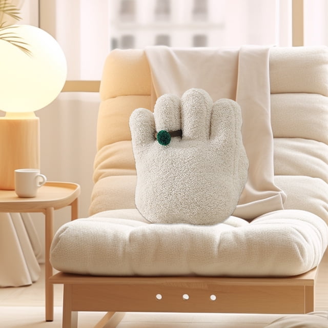 Fiudx Ofertas y liquidaciones Almohada De Palma En Forma Con Núcleo Estilo De Moda Cojín Sentido Del Hogar Love Life Almohada De Sofá Suave Diseño Especial Con Almohada De Anillo Cojín Informal Para