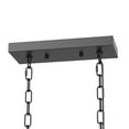 thumbnail image 6 of YANSUN 11.8in 5-Light Matte Black and Gold Modern Farmhouse Rectangular Chandelier, Decorative Lanterns for Lighting Kitchen Island, Dining Room, Living Room, Foyer, 6 of 8