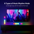 thumbnail image 5 of RGB Light Bar, Smart Music Sync RGBIC LED Lights Bars, USB Powered Ambient Lighting, Remote Control Color Changing Gaming TV Backlight, 15 Dynamic Modes for PC Room Monitor Desk, 5 of 9