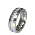 thumbnail image 4 of His Hers 3 Piece Marquise Cut Cz Wedding Engagement Ring Set Stainless Steel, 4 of 4