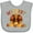 AC-Heather Grey, variant on Inktastic First Thanksgiving Turkey Boys or Girls Baby Bib